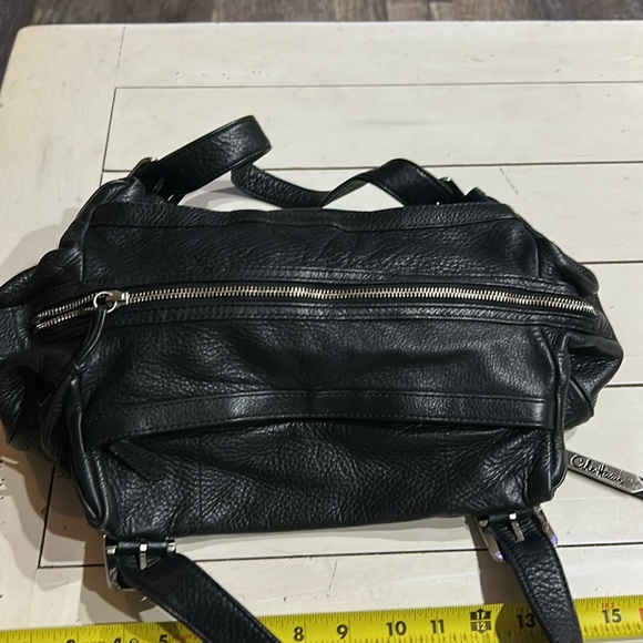 Cole Haan Black Pebble Leather Hobo Satchel Bag w/ duster bag - Picture 7 of 16